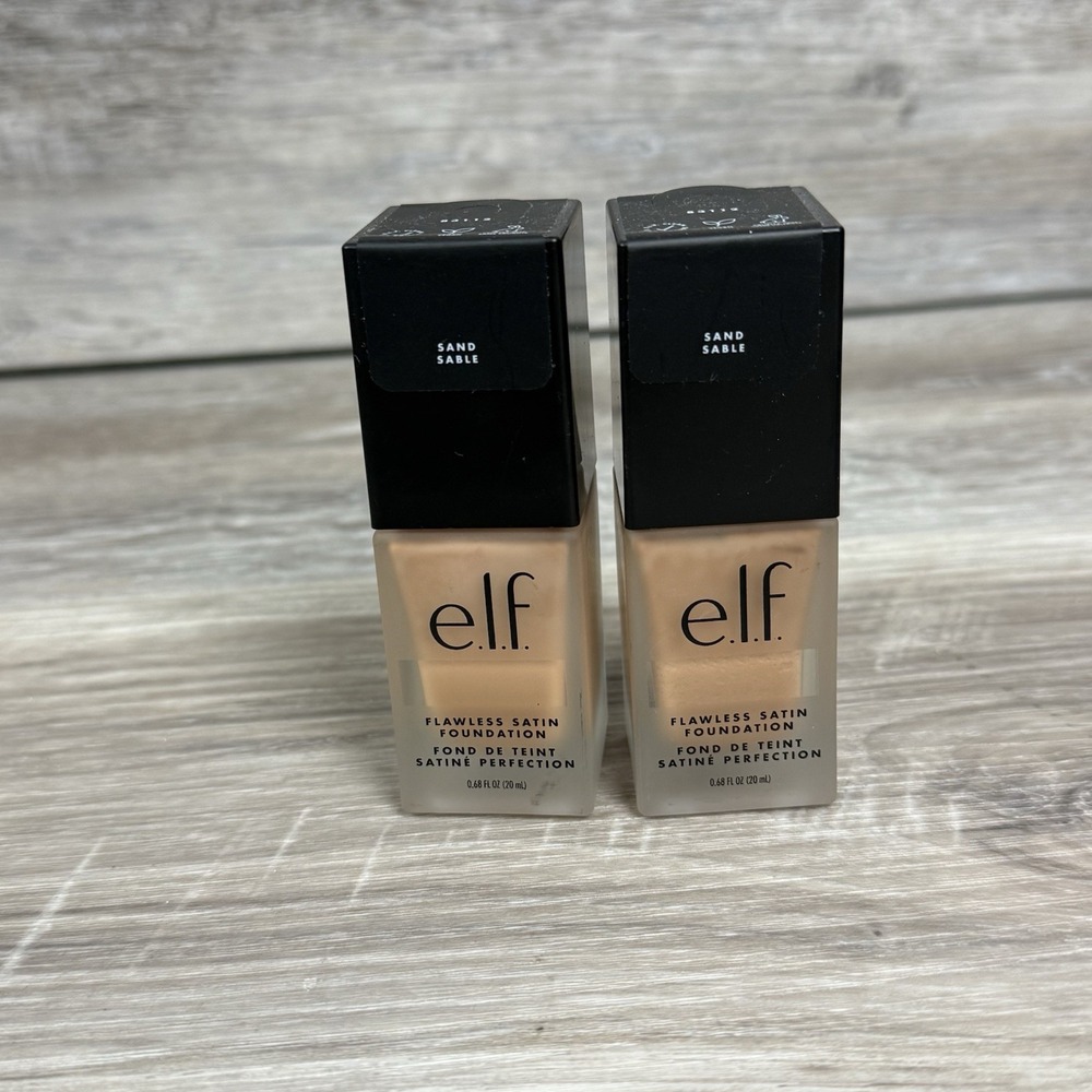 e.l.f Flawless Finish Satin Foundation Oil-free Sand 300 83112‎ x2 Elf